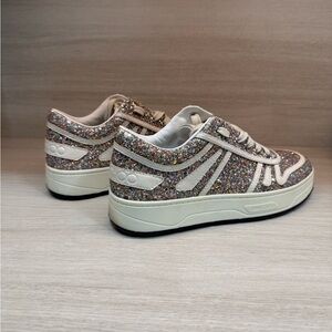 Jimmy Choo Multicolor Glitter Sneakers